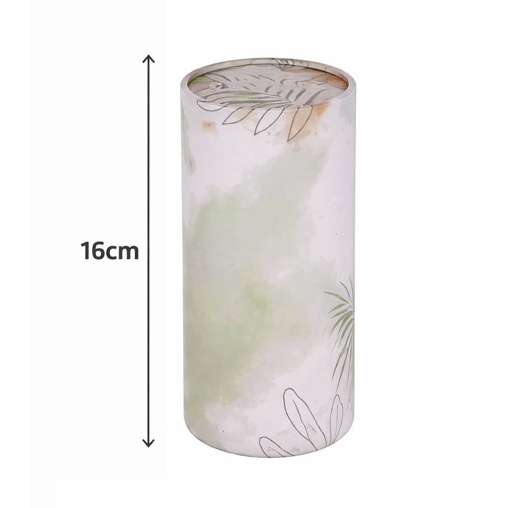 Marble Botanical Cylindrical Tissue Box - BuyAbility