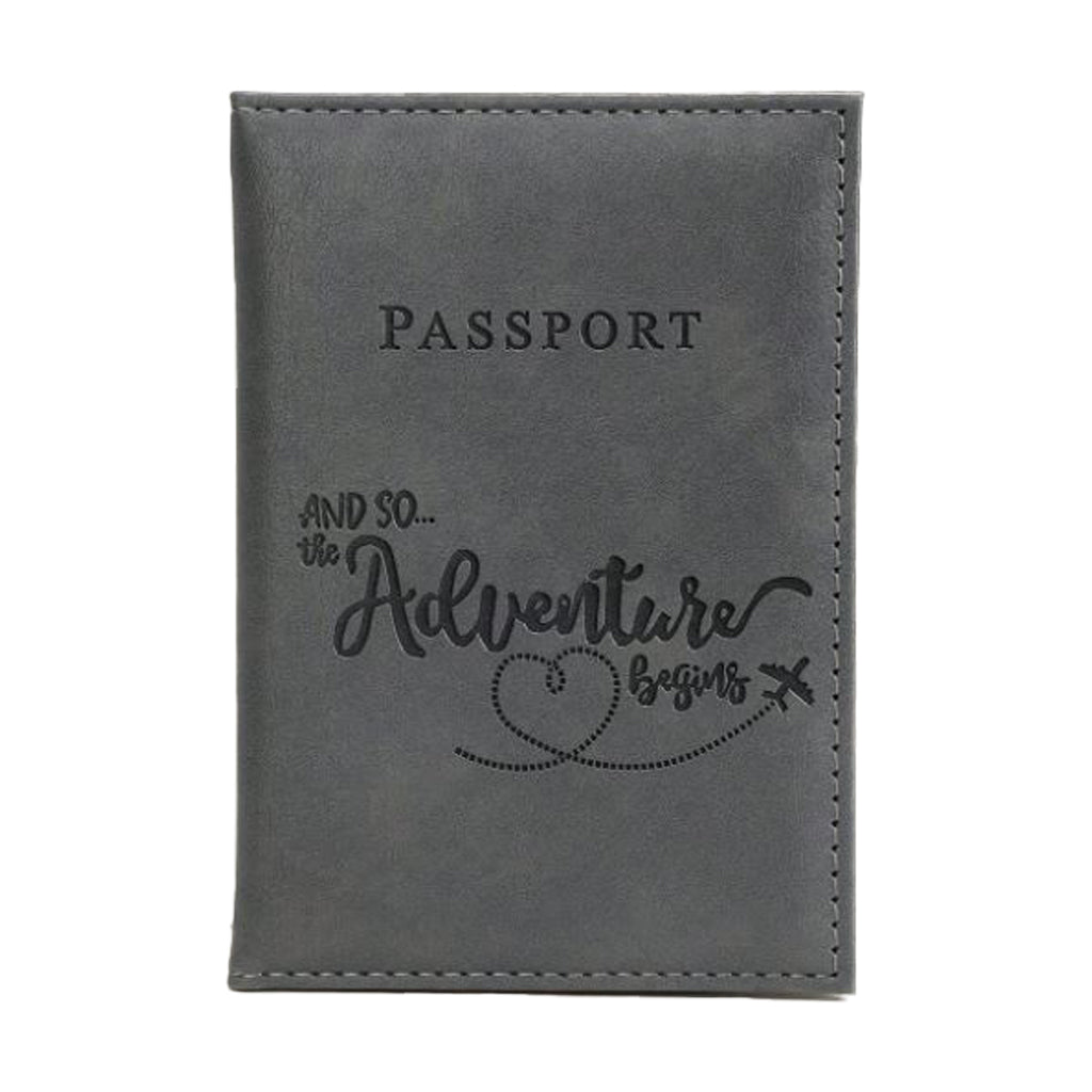 Grey Passport Cover