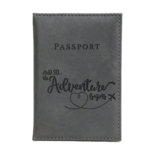 Grey Passport Cover