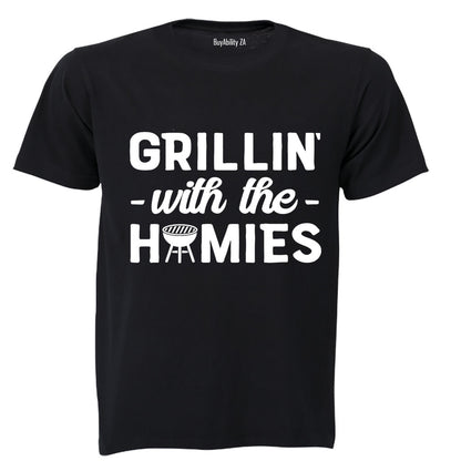 Grillin' with the Homies - Adults - T-Shirt
