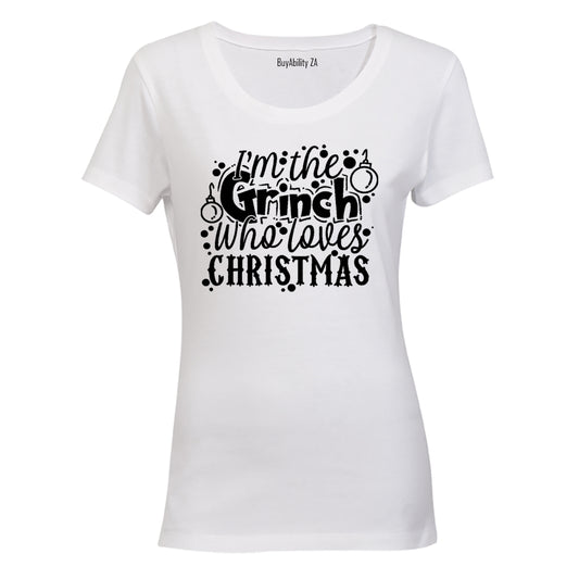 Grinch Who Loves Christmas - Ladies - T-Shirt