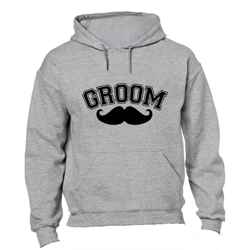 Groom - Mustache - Hoodie - BuyAbility South Africa