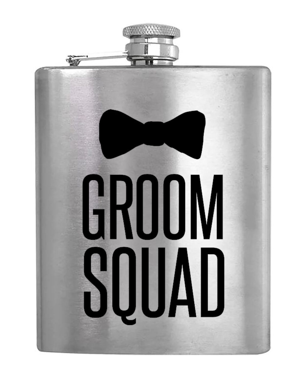 Groom Squad Bowtie - Hip Flask
