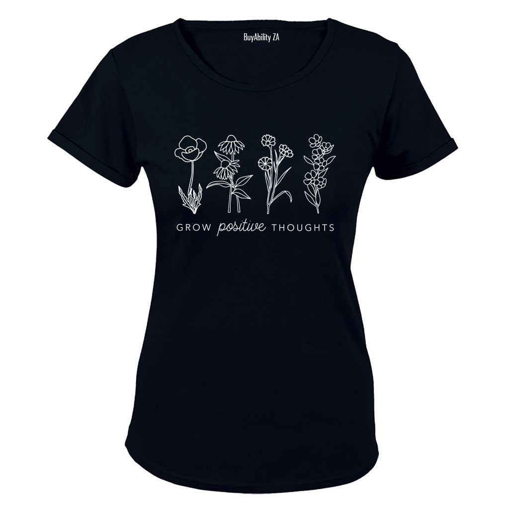 Grow Positive Thoughts - Ladies - T-Shirt - BuyAbility