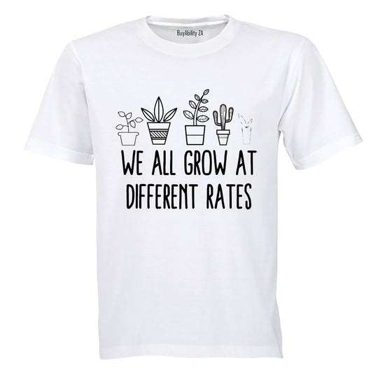 Grow At Different Rates - Adults - T-Shirt