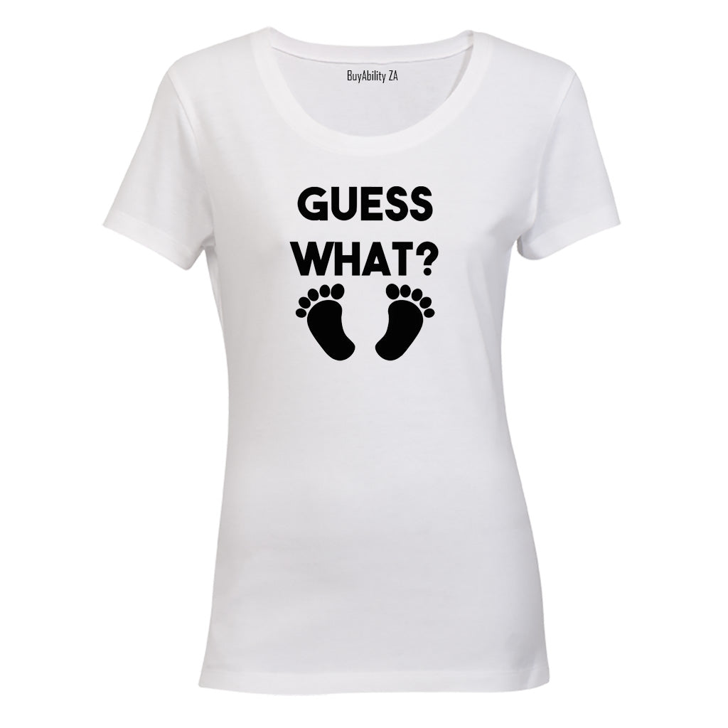 Guess What - Pregnant - Ladies - T-Shirt - BuyAbility South Africa