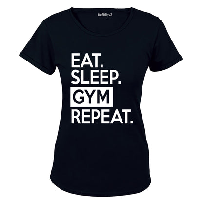 Eat. Sleep. GYM. Repeat. - Ladies - T-Shirt
