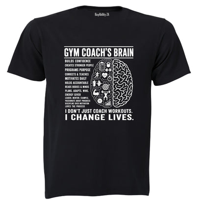 Gym Coach Brain - Adults - T-Shirt - BuyAbility South Africa