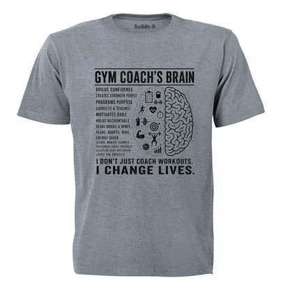 Gym Coach Brain - Adults - T-Shirt - BuyAbility South Africa