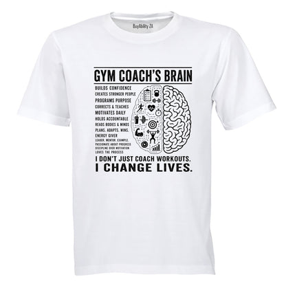 Gym Coach Brain - Adults - T-Shirt - BuyAbility South Africa