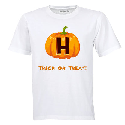 H - Halloween Pumpkin - Kids T-Shirt