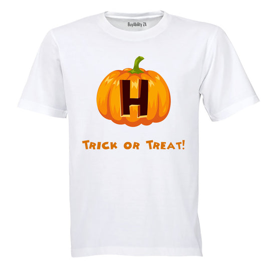 H - Halloween Pumpkin - Kids T-Shirt