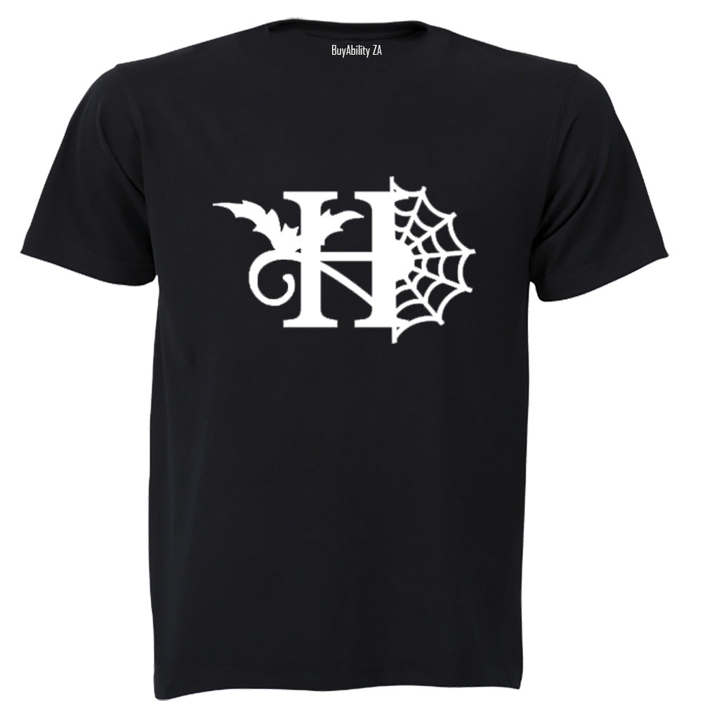 H - Halloween Spiderweb - Kids T-Shirt