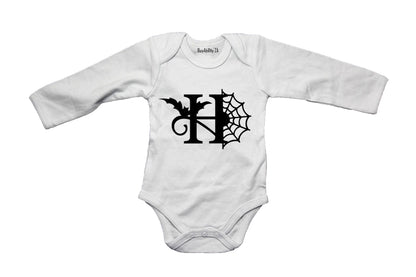 H - Halloween Spiderweb - Baby Grow