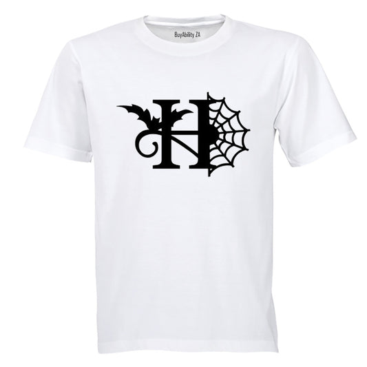 H - Halloween Spiderweb - Kids T-Shirt