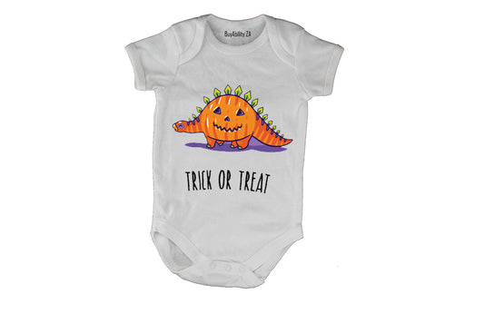 Halloween Pumpkin Dinosaur - Baby Grow