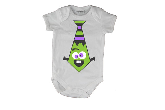 Halloween Tie - Baby Grow