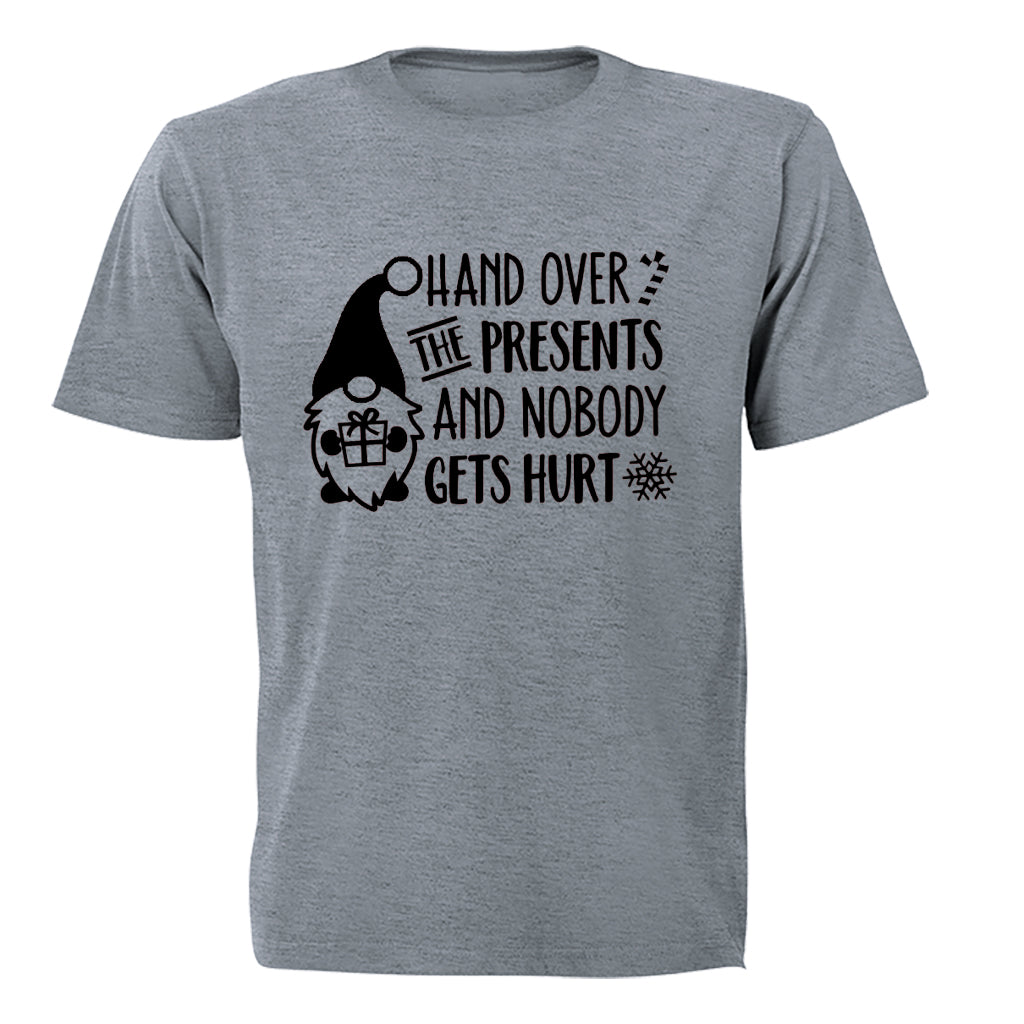 Hand Over The Presents - Christmas - Kids T-Shirt - BuyAbility South Africa