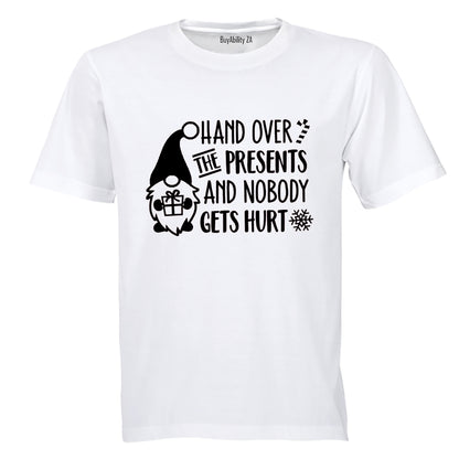 Hand Over The Presents - Christmas - Kids T-Shirt