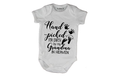 Hand Picked For Earth By My Grandma in Heaven - Baby Grow