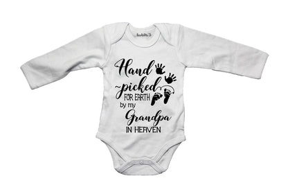 Hand Picked For Earth By My Grandpa in Heaven - Baby Grow