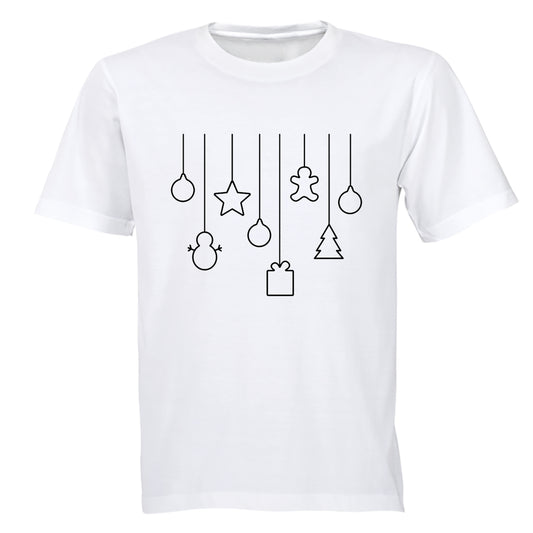 Hanging Christmas Shape Decor - Kids T-Shirt - BuyAbility South Africa