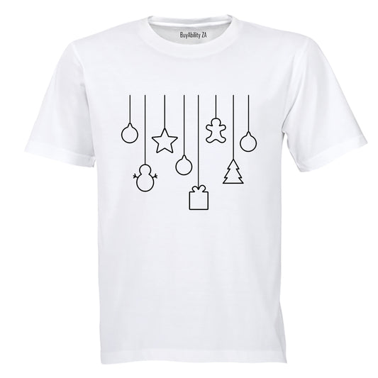 Hanging Christmas Shape Decor - Adults - T-Shirt