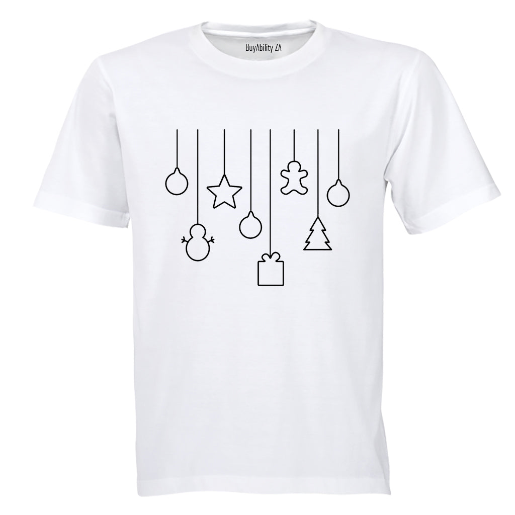 Hanging Christmas Shape Decor - Kids T-Shirt