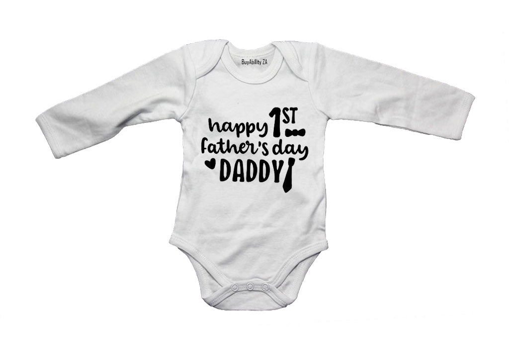 Happy 1st Father's Day Daddy - Baby Grow