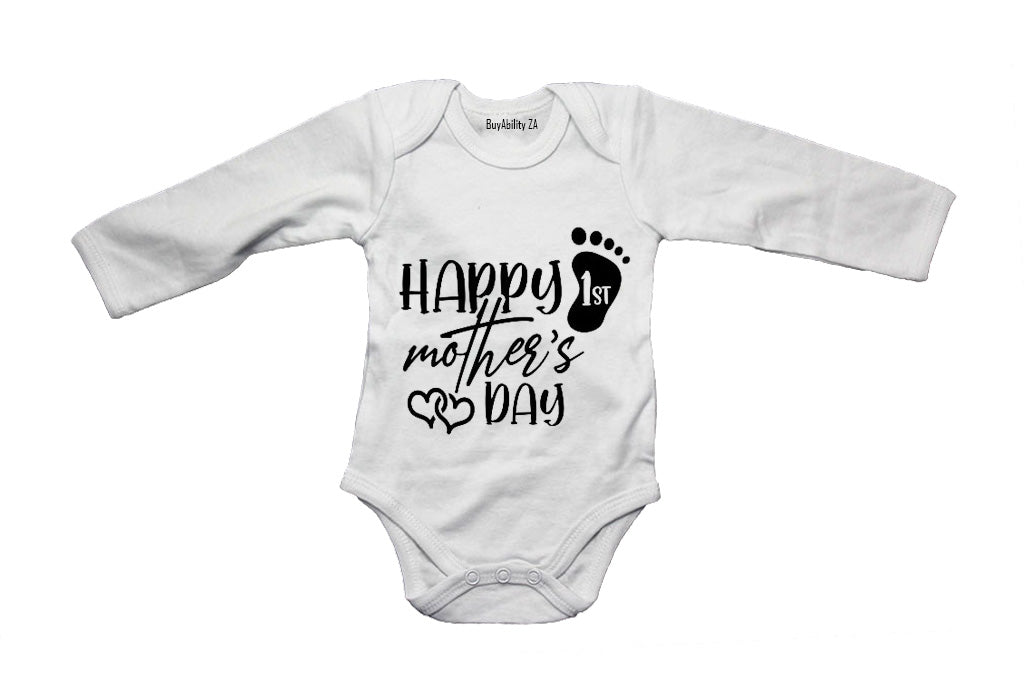 Happy 1st Mothers Day - Little Foot - Baby Grow