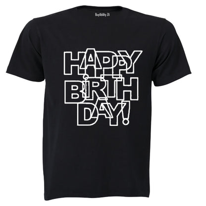 Happy Birthday - Letter Design - Kids T-Shirt