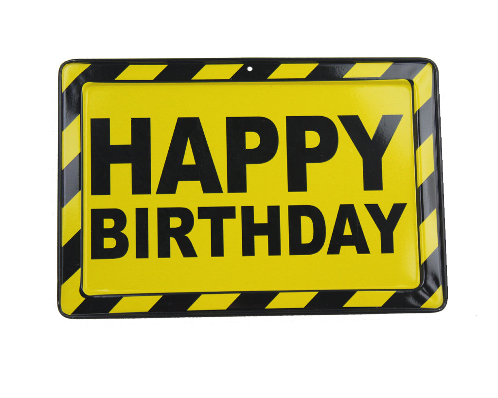 Happy Birthday - Metal Sign