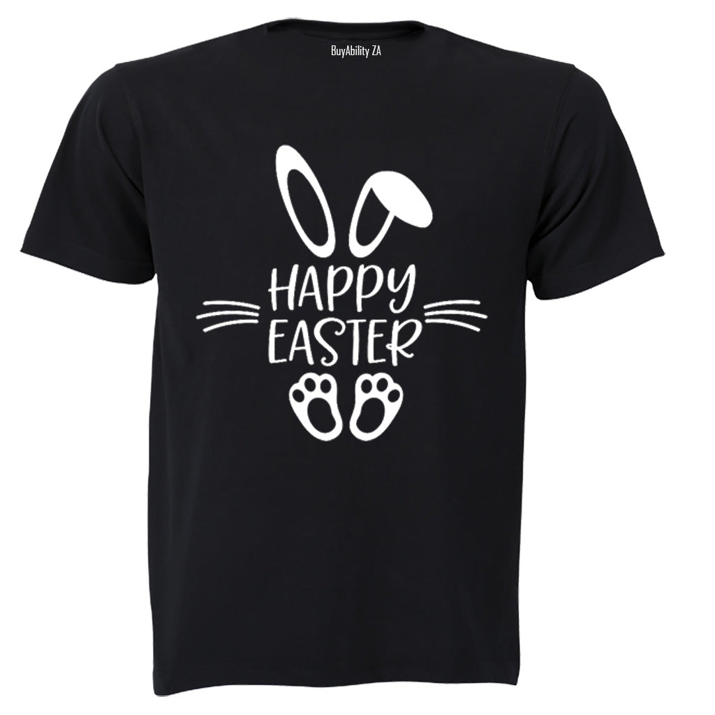Happy Easter - Bunny Feet - Adults - T-Shirt - BuyAbility