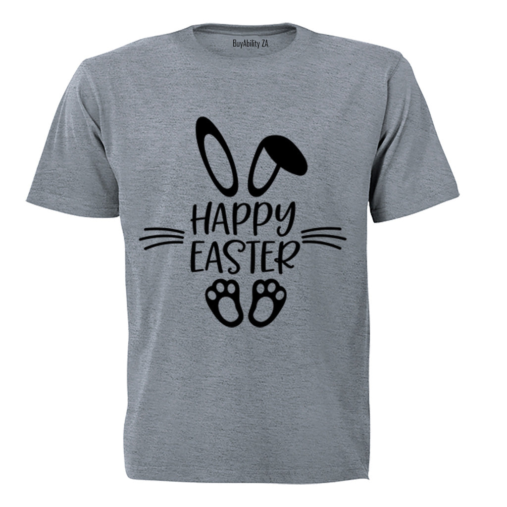 Happy Easter - Bunny Feet - Adults - T-Shirt - BuyAbility