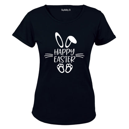 Happy Easter - Bunny Feet - Ladies - T-Shirt