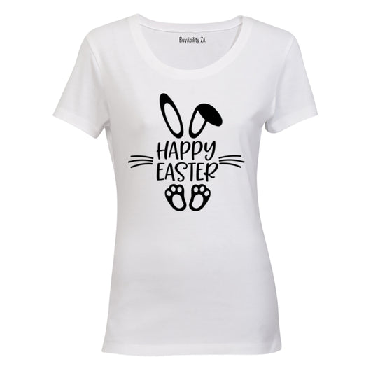 Happy Easter - Bunny Feet - Ladies - T-Shirt