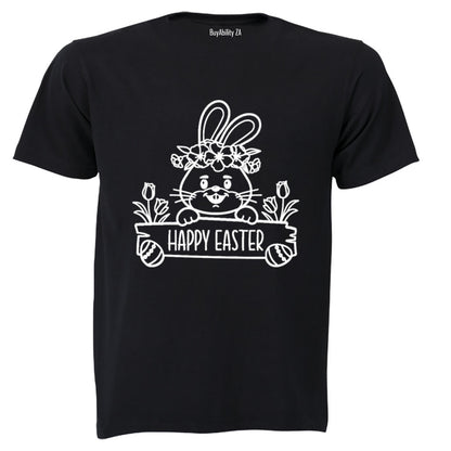 Happy Easter - Bunny Sign - Kids T-Shirt