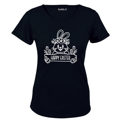 Happy Easter - Bunny Sign - Ladies - T-Shirt