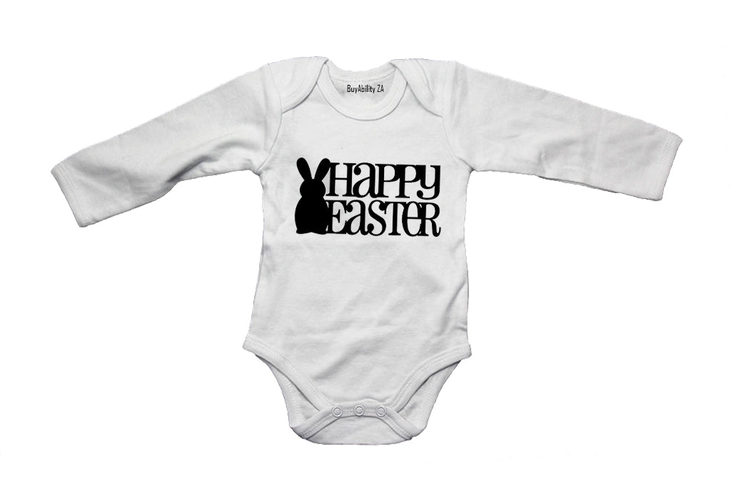 Happy Easter - Bunny Silhouette - Baby Grow