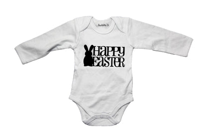 Happy Easter - Bunny Silhouette - Baby Grow