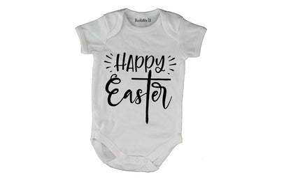 Happy Easter, Cross - Baby Grow