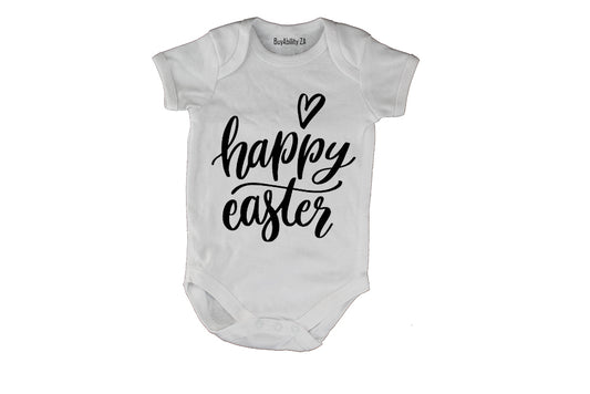 Happy Easter - Heart - Baby Grow