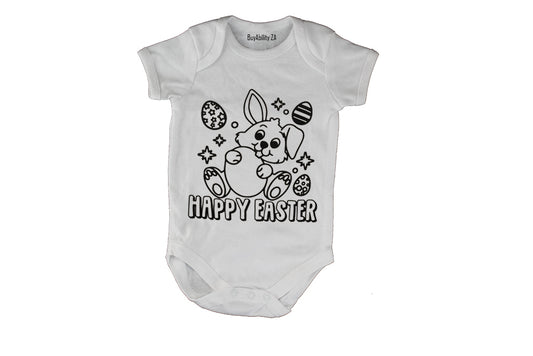 Happy Easter - Hug Eggs - Baby Grow