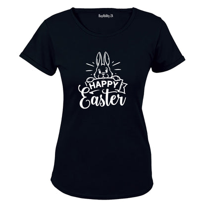 Happy Easter - Peeking Bunny - Ladies - T-Shirt