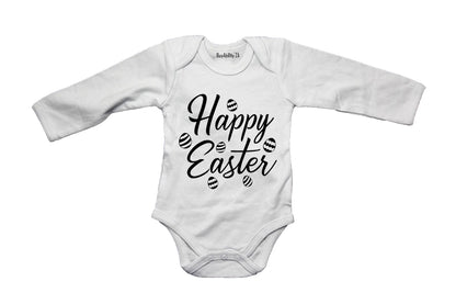 Happy Easter - Zig Zag Eggs - Baby Grow