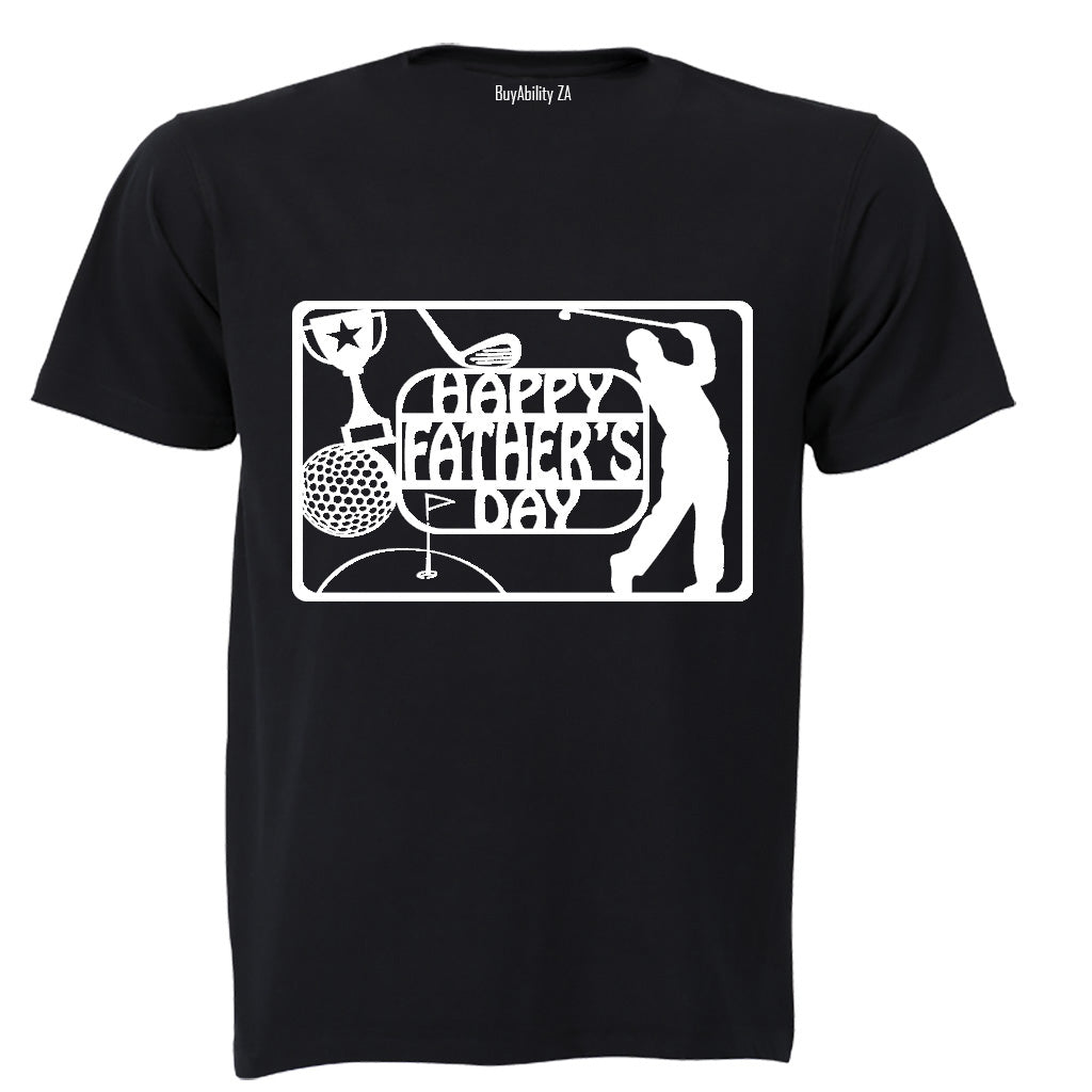 Happy Fathers Day - Golfer - Adults - T-Shirt