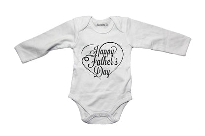 Happy Father's Day - Heart - Baby Grow