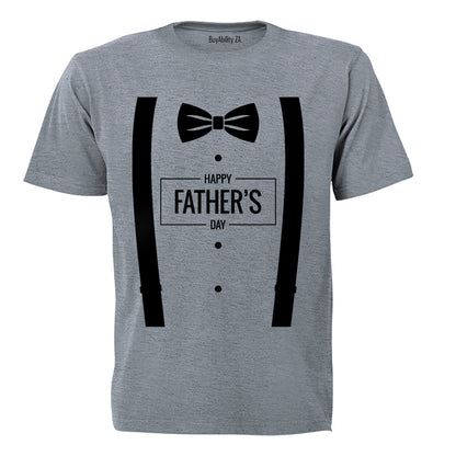 Happy Father's Day - Suspenders - Adults - T-Shirt