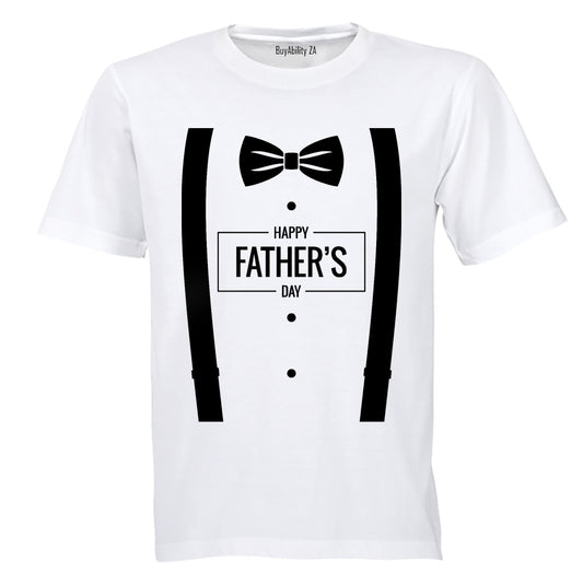 Happy Father's Day - Suspenders - Adults - T-Shirt