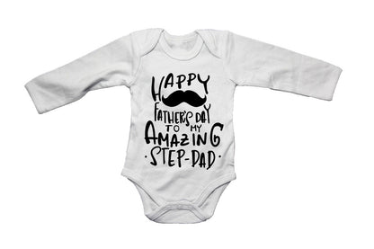 Happy Fathers Day - Amazing Step Dad - Baby Grow - BuyAbility South Africa